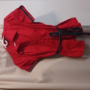 B-wear byer California red,blue button down blue with a belt size Large